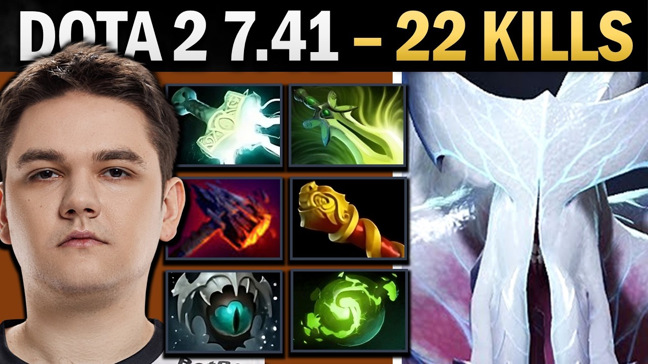 Faceless Void Dota 2 7.41 with 22 Kills and 1000 GPM - Dota Gameplay