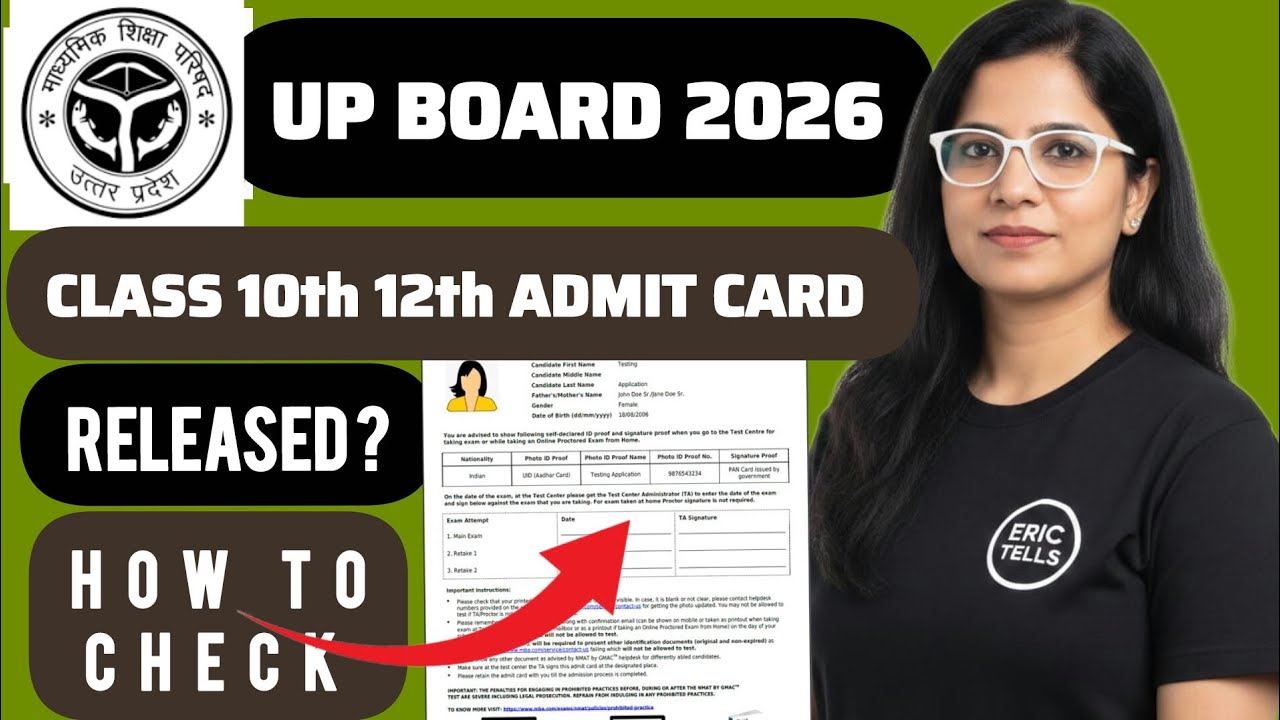 up board 10 12 admit card 2026 | upmsp class 10 12 hall ticket 2026