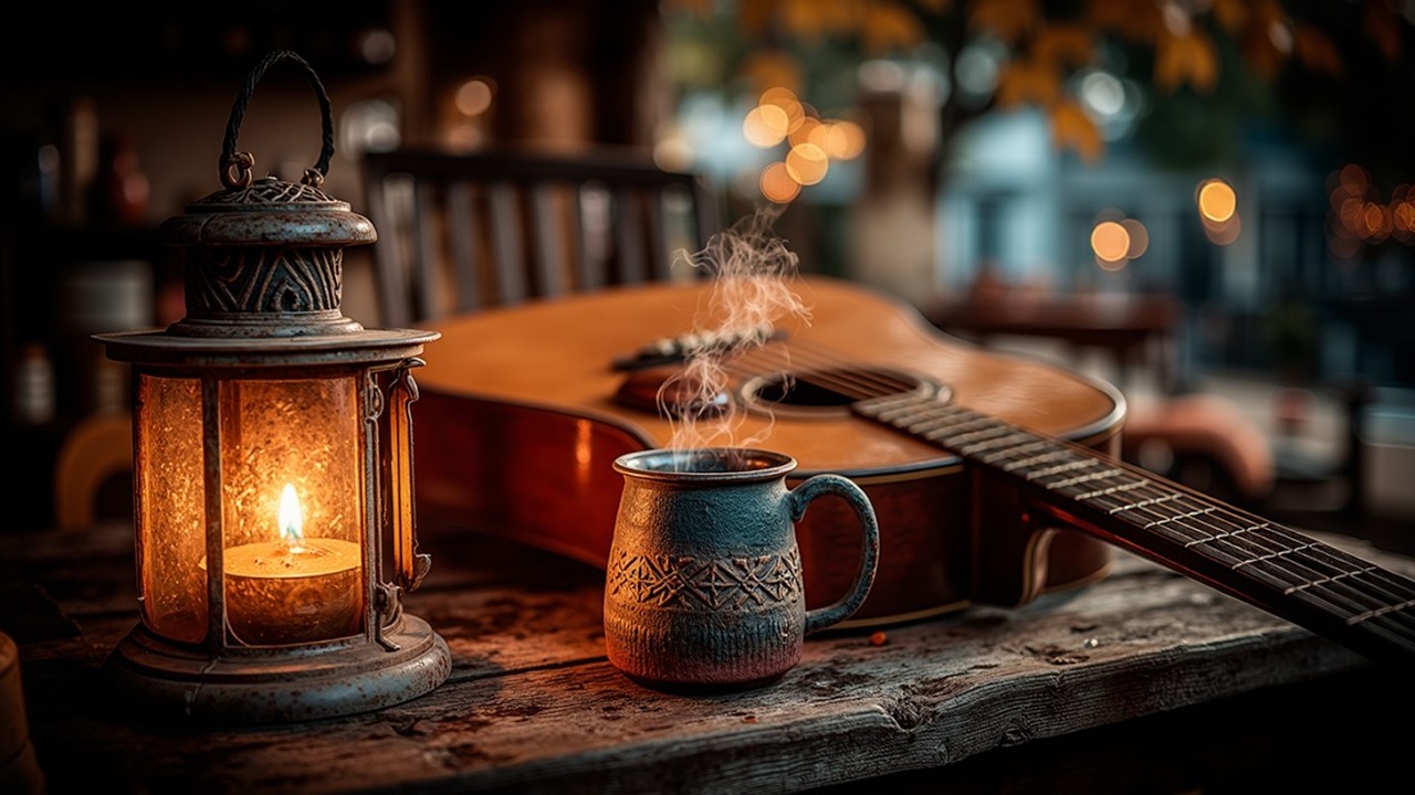 Расслабляющая акустическая гитара для кафе | Уютная атмосфера гитары в кофейне