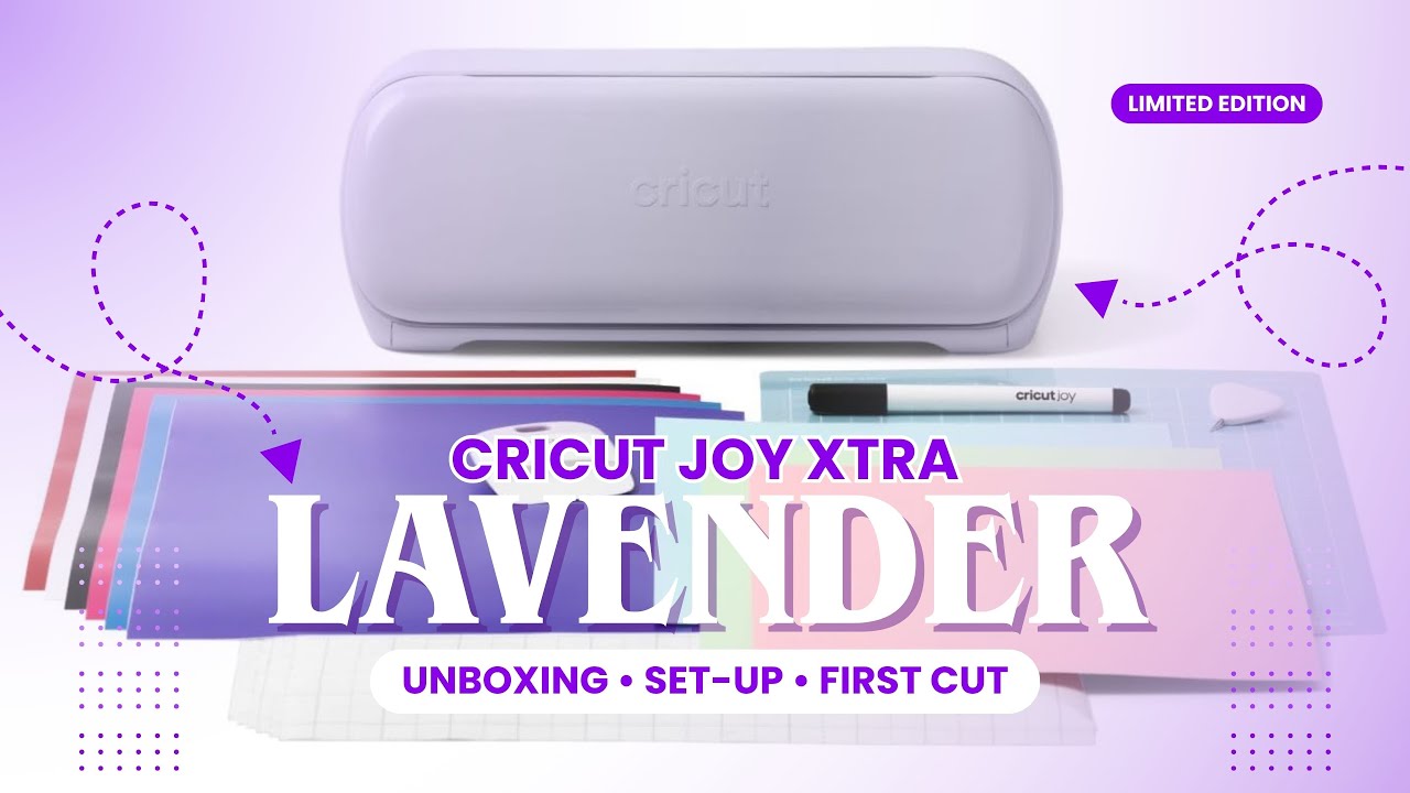 CRICUT JOY XTRA IN LAVENDER | LIMITED EDITION | UNBOXING, SETUP, AND FIRST CUT | JANJAM KINGDOM