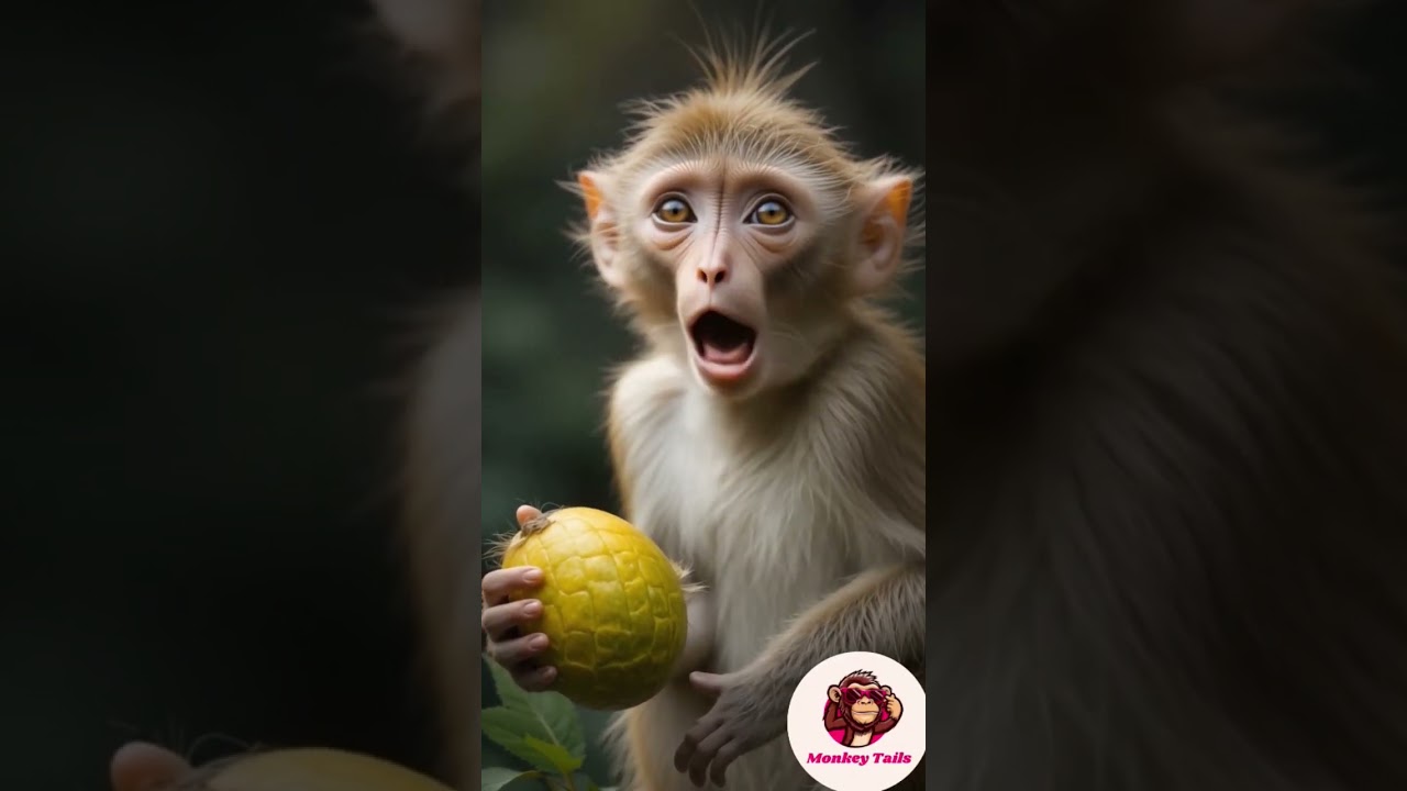 Funny Monkey Story 🐒😂 | Cute Monkey Adventure for Kids | Animal Shorts 