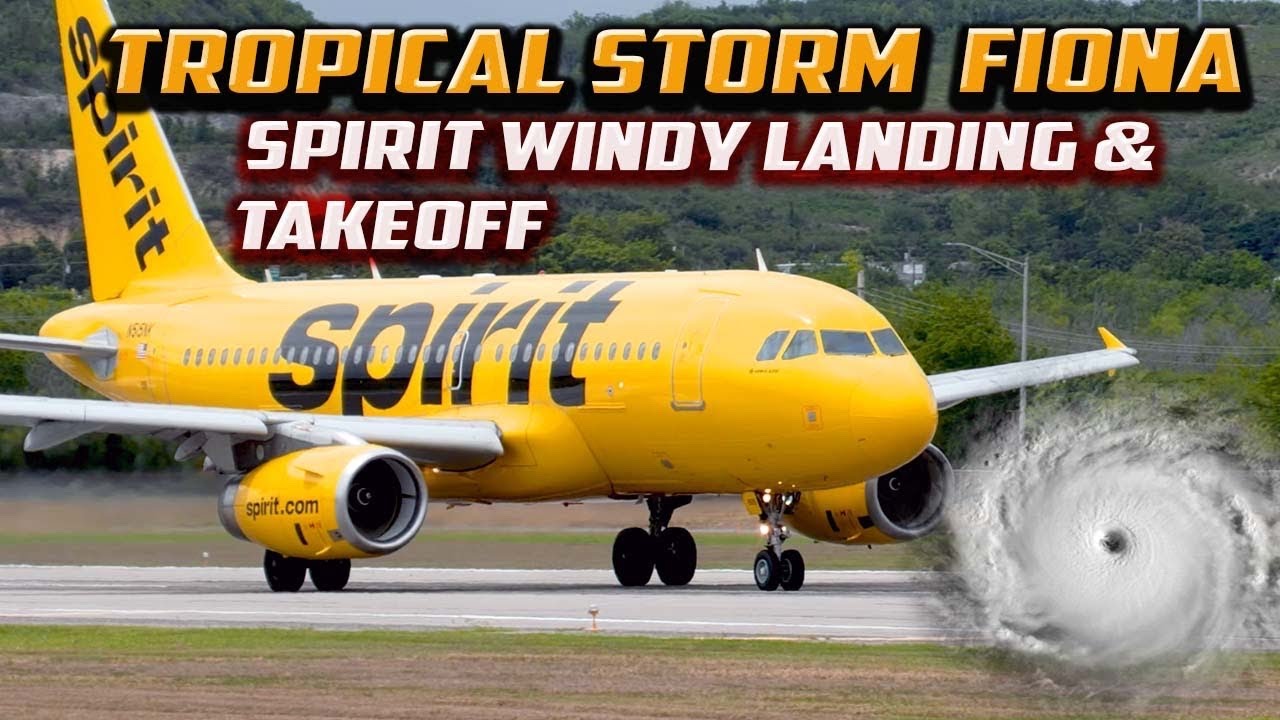 WINDY DAY | Ponce Mercedita Airport LAST FLIGHT BEFORE THE STORM FIONA.