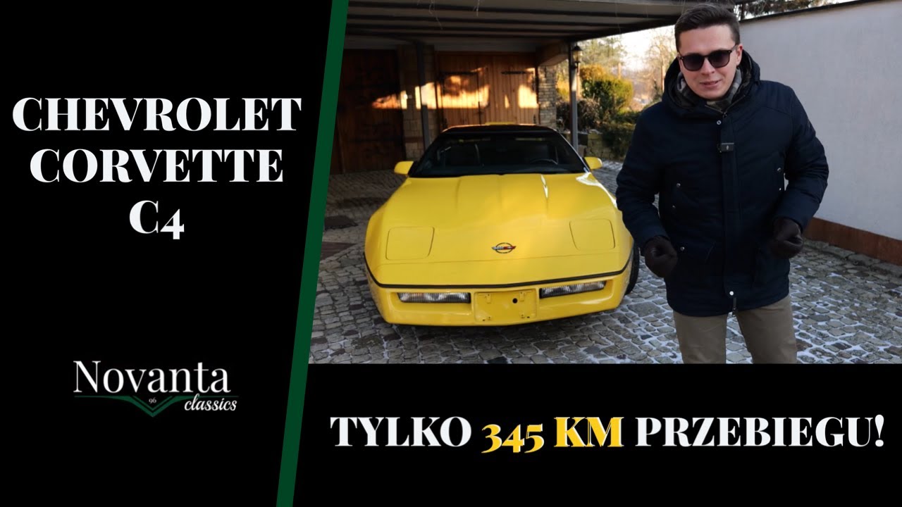 CORVETTE C4 Z PRZEBIEGIEM 345 KM! Sprawdź nowy 40 letni samochód...
