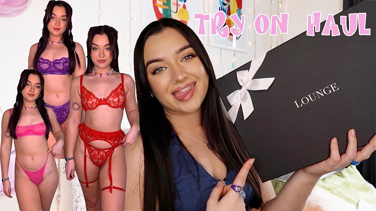 Valentines Day LOUNGE UNDERWEAR TRY HAUL *to make u feel like a bad bleep at home*