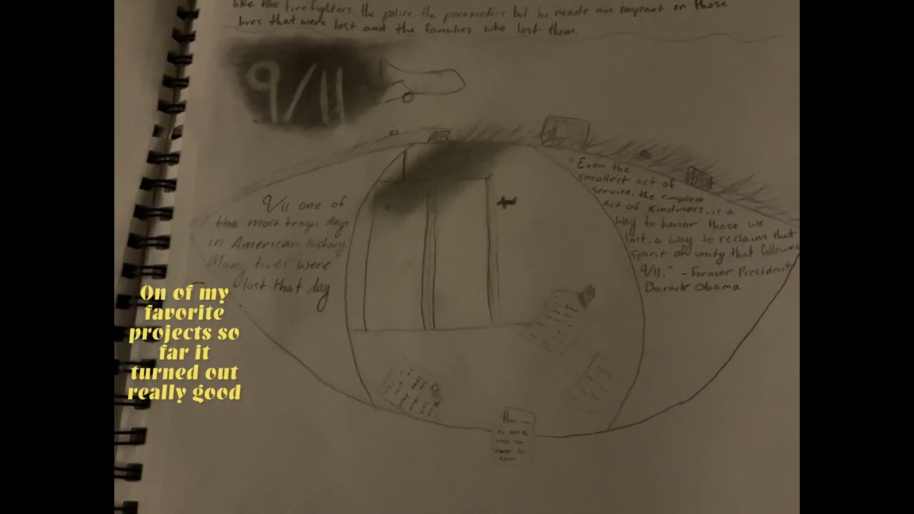 The things in my 8th grade sketchbook