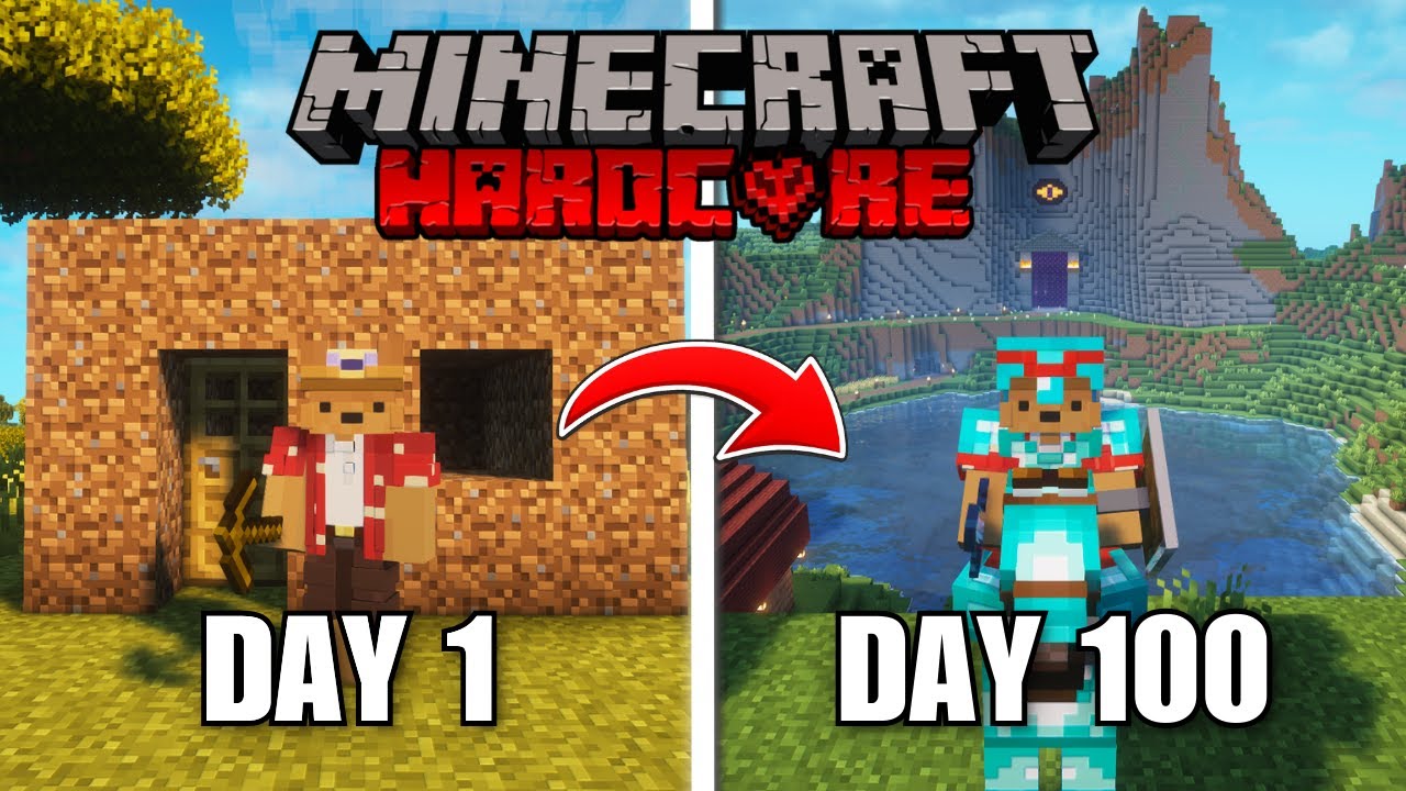 I Survived 100 Days in Hardcore Minecraft... Here's What Happened