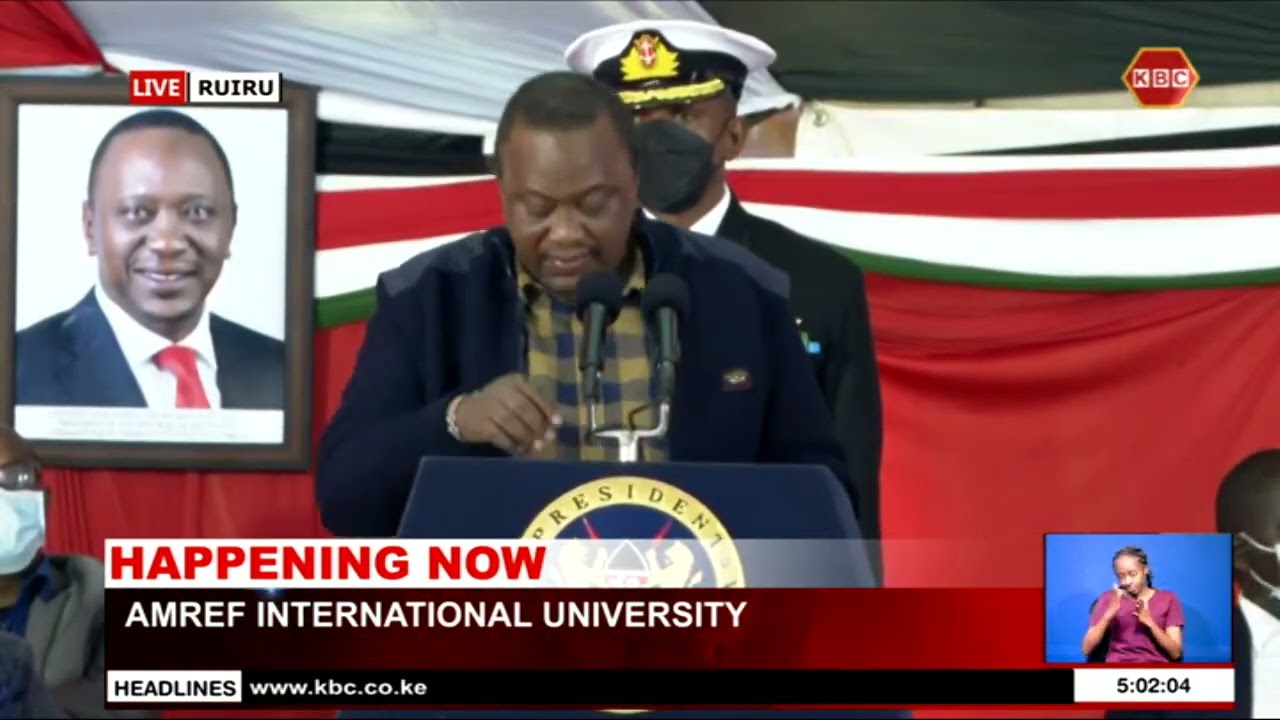 President Uhuru's Speech during AMREF International University upgrade