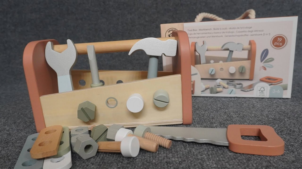 Speedy Monkey Wooden Tool Box: Satisfying ASMR Unboxing