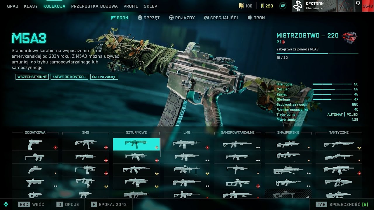 KARABINY SZTURMOWE - NAJLEPSZY SETUP KONFIGURACJA DODATKÓW DO KAŻDEJ BRONI W BATTLEFIELD 2042