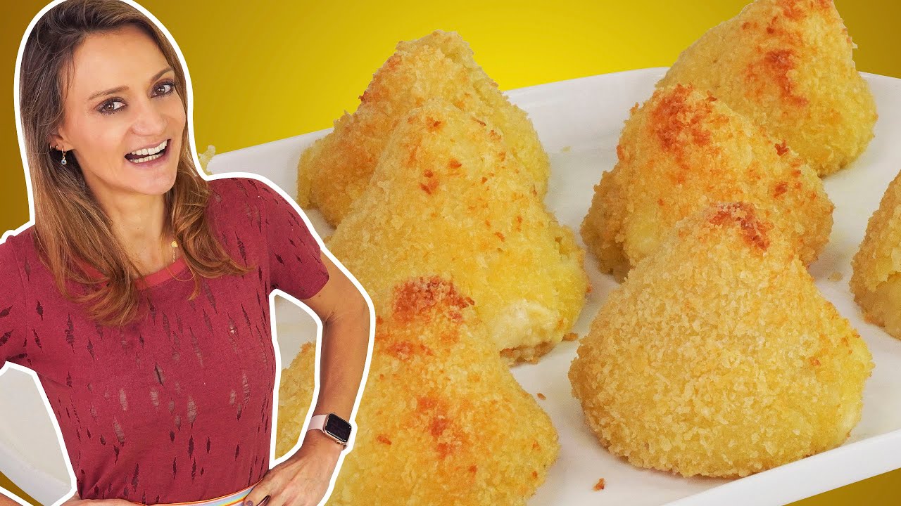 Coxinha com Massa de Purê na Airfryer | Sal de Flor