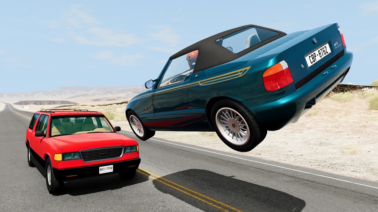 High Speed Traffic Car Crashes #208 - BeamNG Drive | CrashBoomPunk