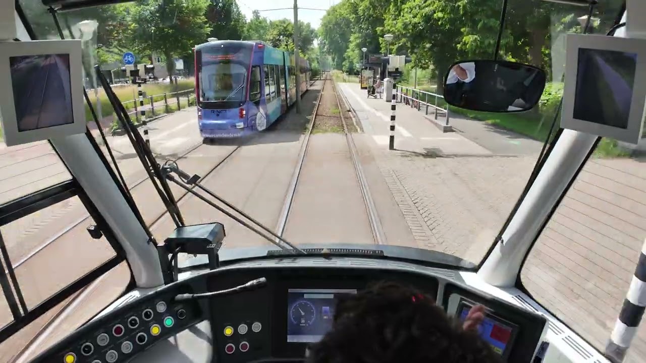 ☀️ Full circle tram 9 on a sunny day starting and ending at the depot | 4K Cabview The Hague