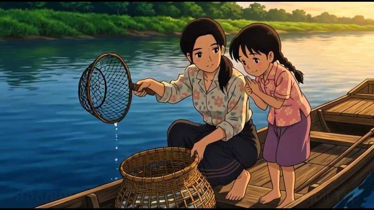 A Peaceful Day in a Floating Village  Slow Living by the River