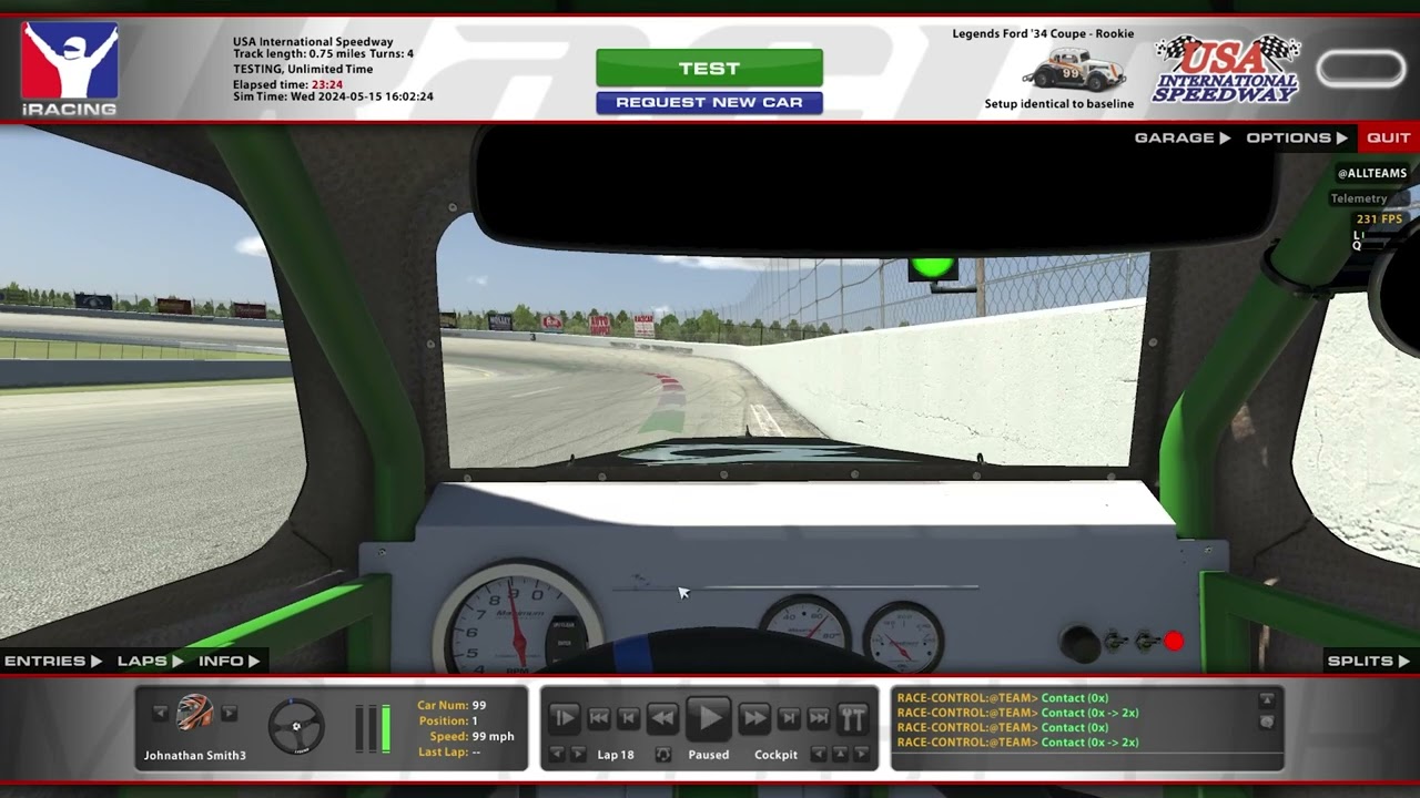 iRacing Legends Rookie USA International Tutorial