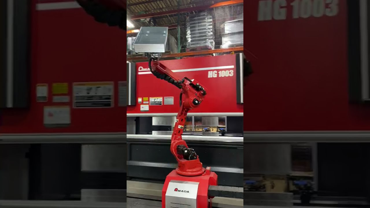 Amada HG 1003 ARs Press Brake with ATC, Bending Robot and Automated Pallet Changer at EVS Metal NJ