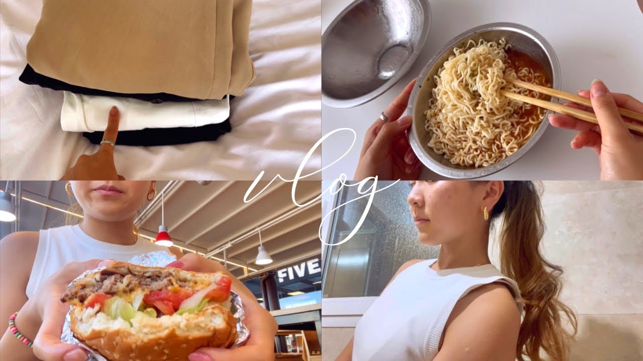 Vlog un día conmigo antes de que empiecen las clases de la uni | últimos días de vacaciones 🍜🍔