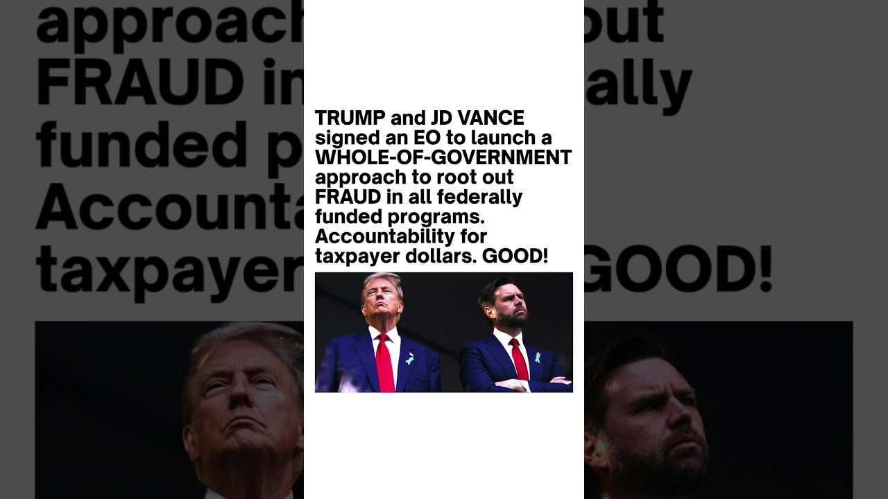 Trump & JD Vance Launch Federal Anti-Fraud Initiative 🇺🇸
