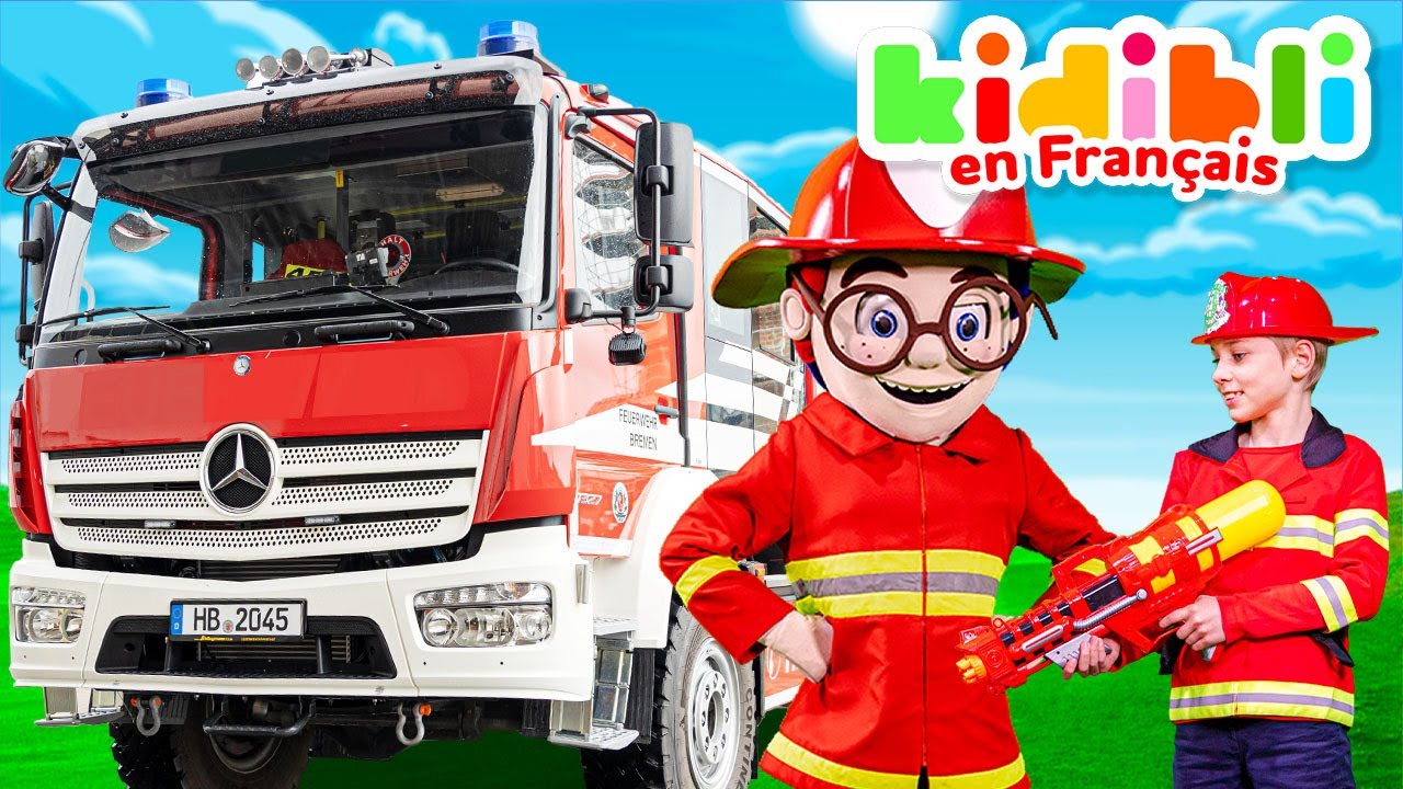 Joue avec un vrai camion de pompier ! | Kidibli | Animaj Kids