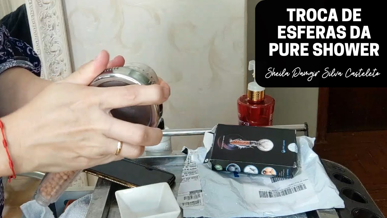COMO FAZER A TROCA DAS ESFERAS e FILTRO DA DUCHA PURE SHOWER