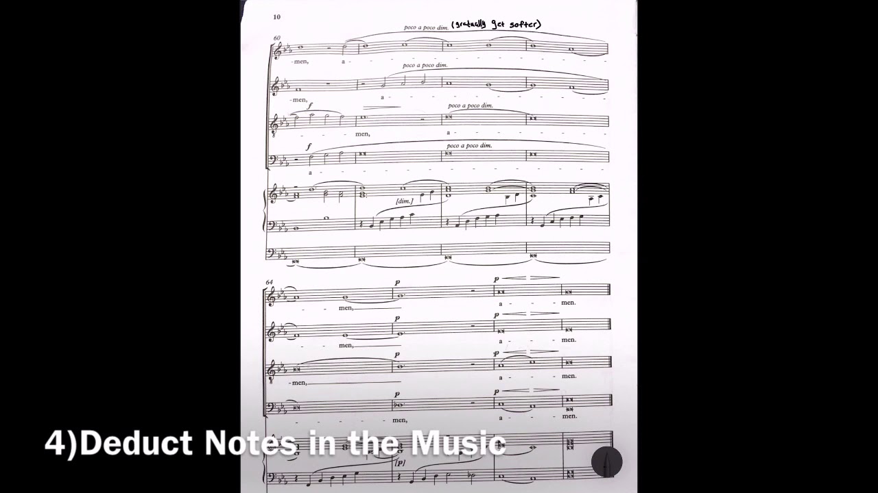 How To Mark Your Score In A Choir Rehearsal