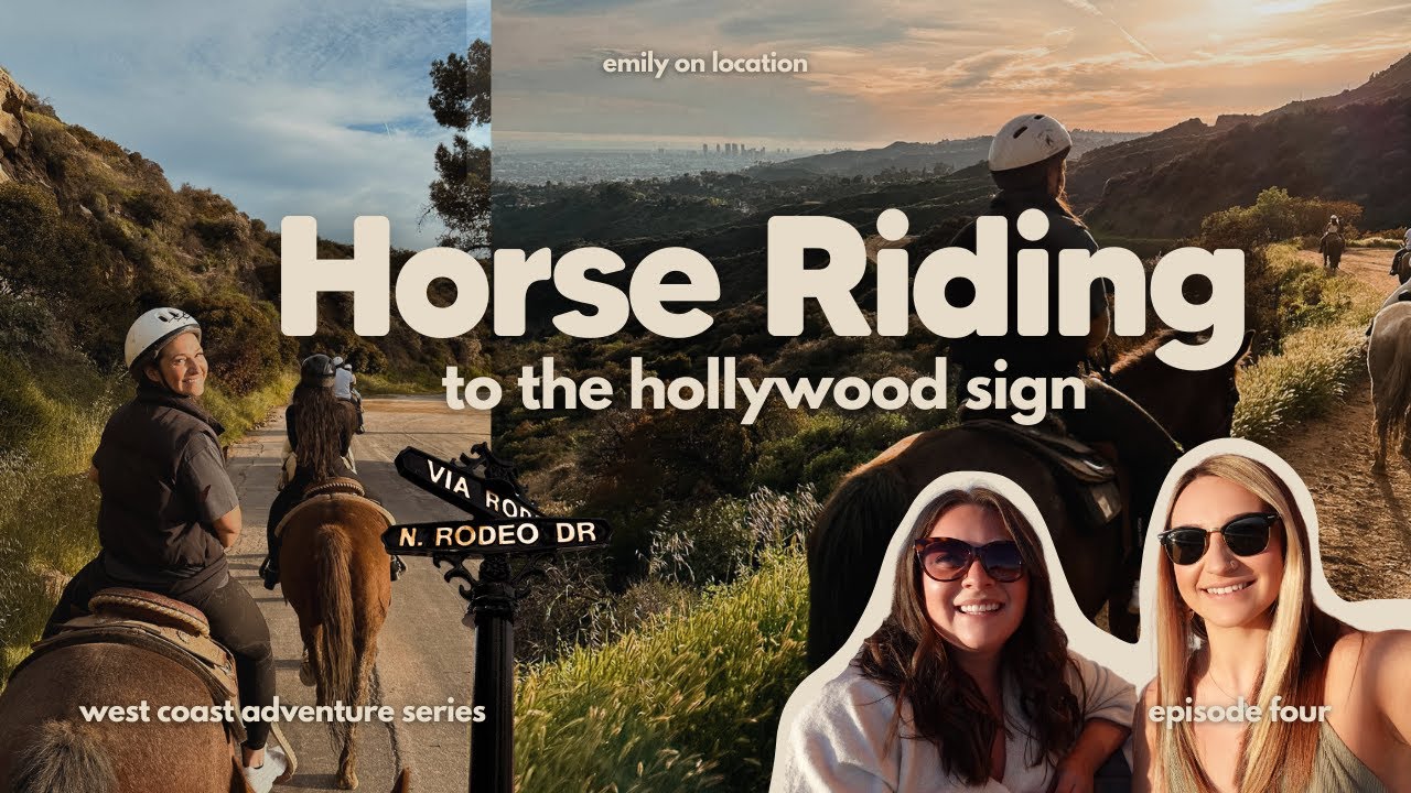 An unforgettable Day HORSE RIDING to the Hollywood Sign + Warner Bros. Studio LA Tour! 🇺🇸