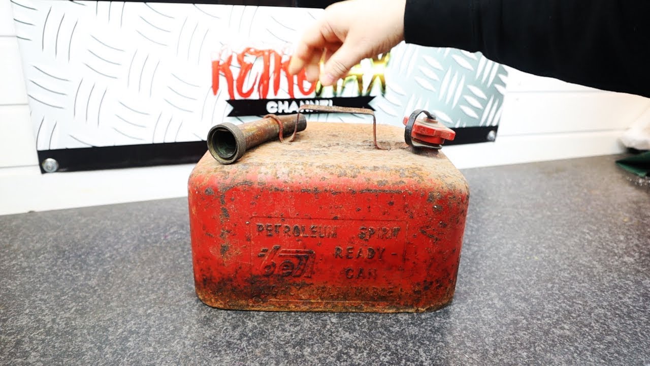 Old BELL1950's  Fuel Can Restoration