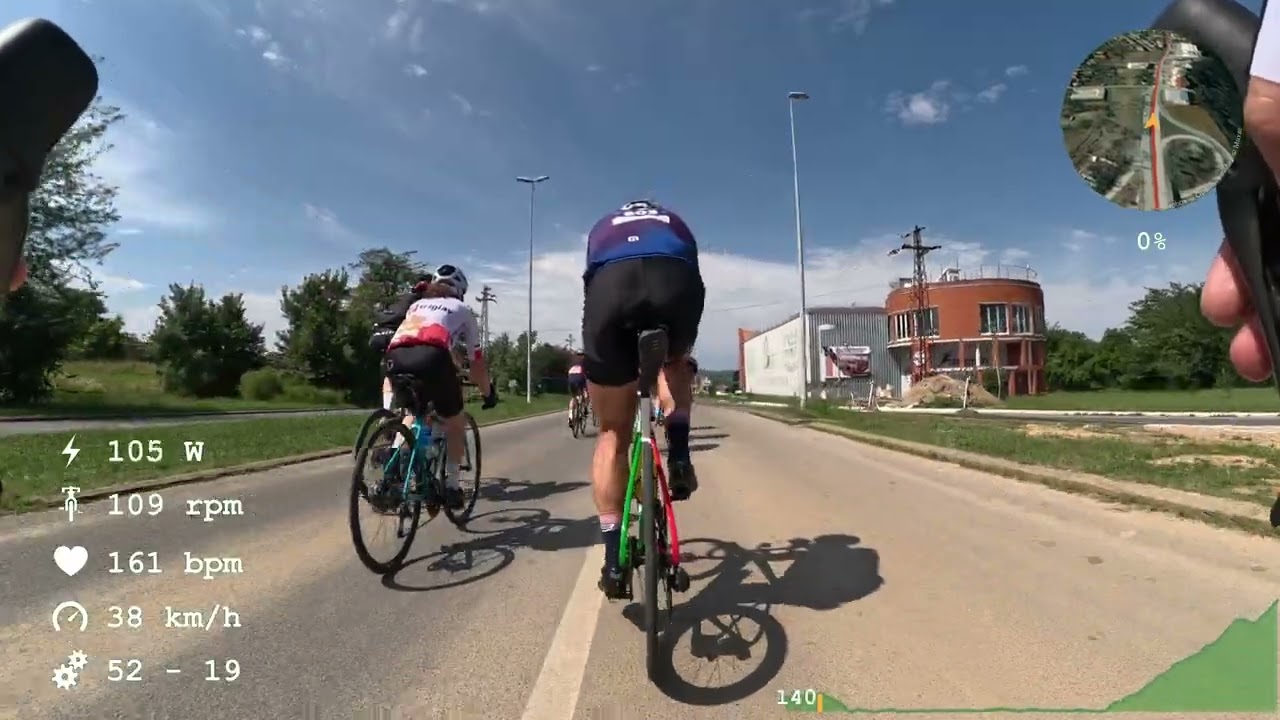 Gran Fondo Novi Sad 2024 - The First 30 km of The Race