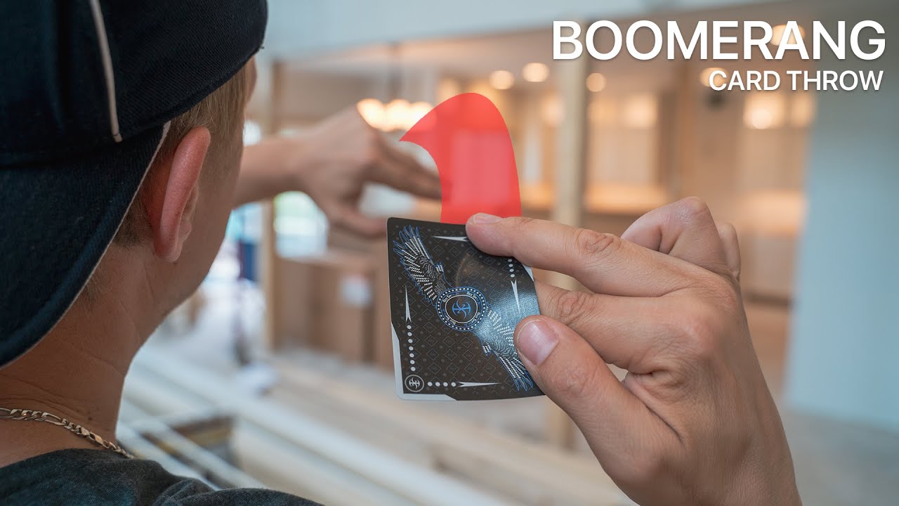 BOOMERANG CARD THROW | Rick Smith Jr.