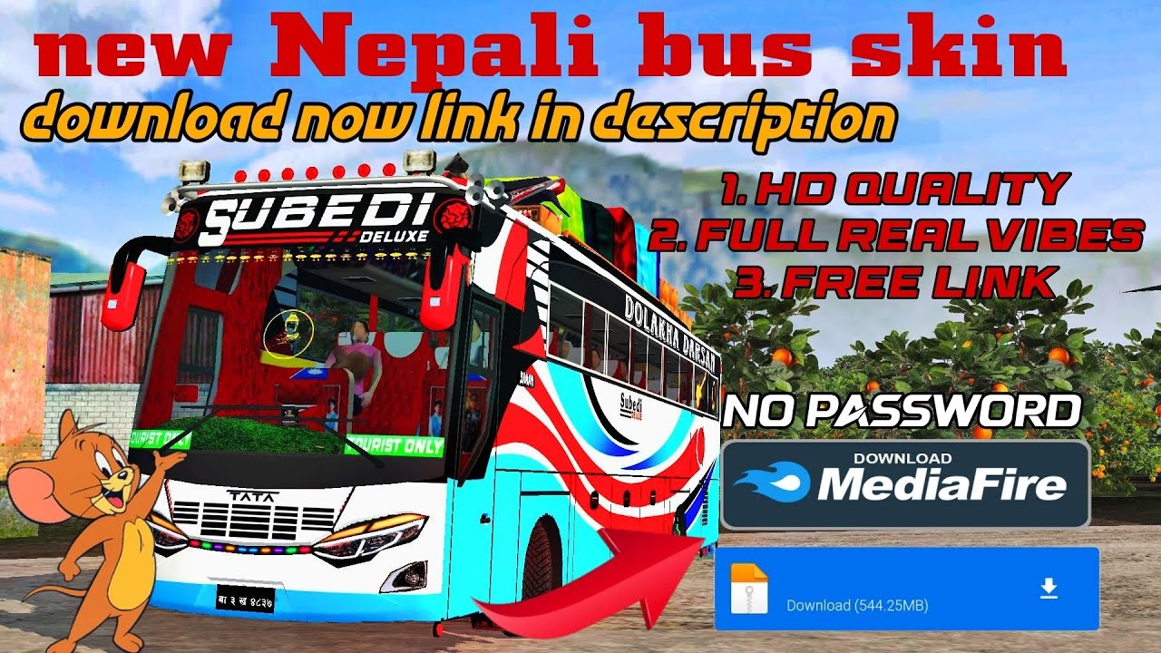 Subedi deluxe | Nepali bus skin | no password 🔑| free download |