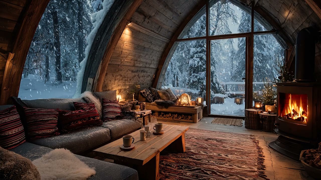 Hushed Winter | Soft Snowfall Ambience for Calm Relaxation Stress Release and Better Night Sleep