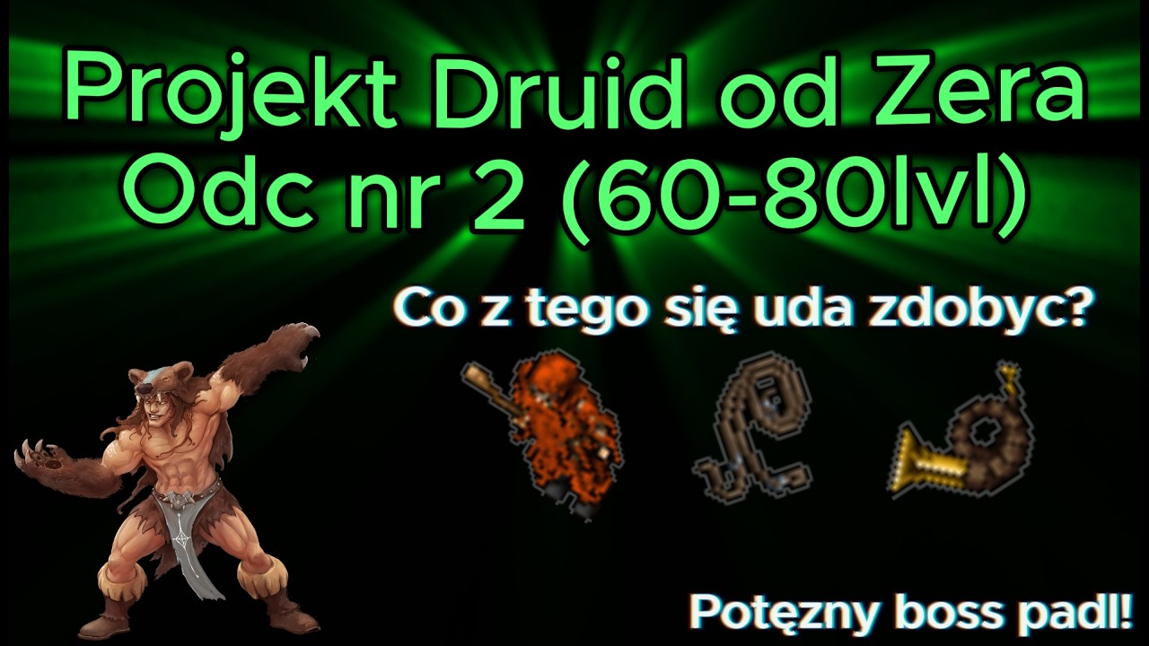 Przez Tibie Druidem - Jaka jest szansa że to dropne ?! #2 (60-80lvl)