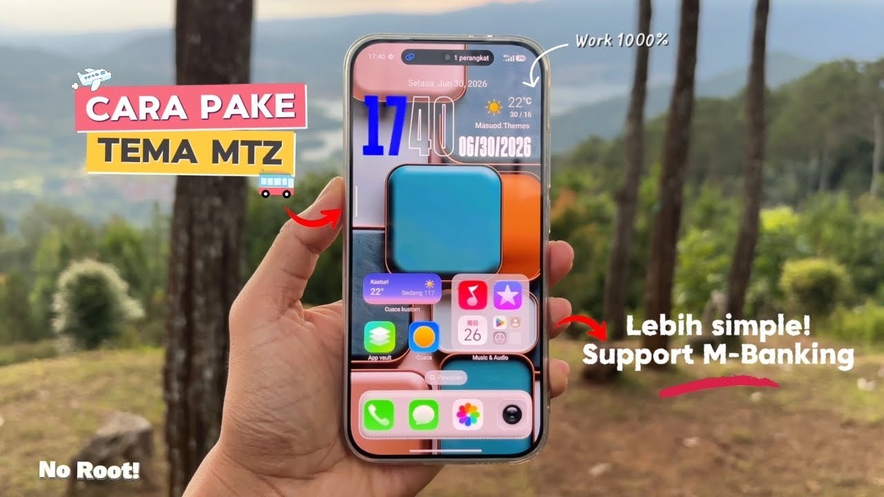 Cara menggunakan tema MTZ terbaru 1000% work all redmi, poco & xiaomi🔥