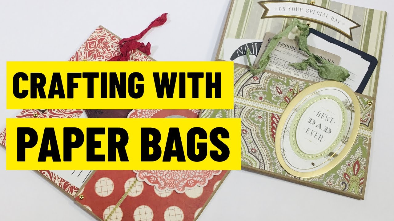 EASY GIFT CARD HOLDER MADE USING A PAPER BAG/ Grads And Dads CARD HOLDER AND TREAT BAG/ 2 POCKETS!