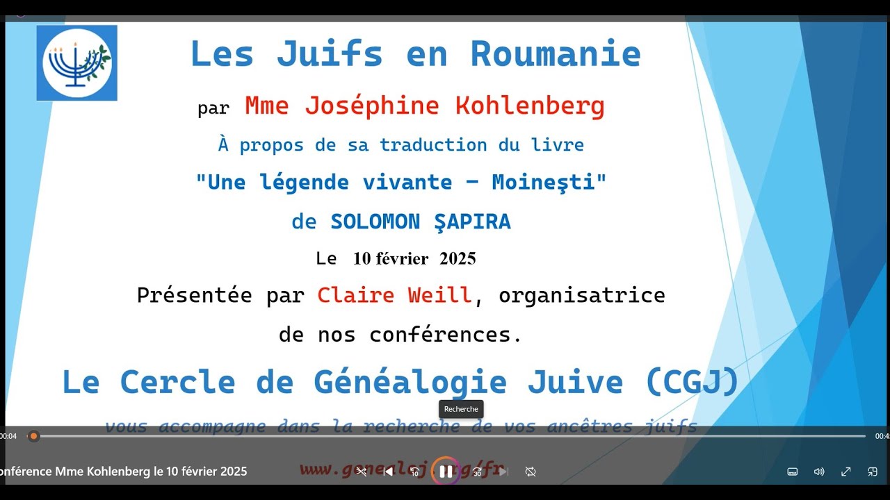 Joséphine Kohlenberg Une légende vivante -Moinești 10 février 2025