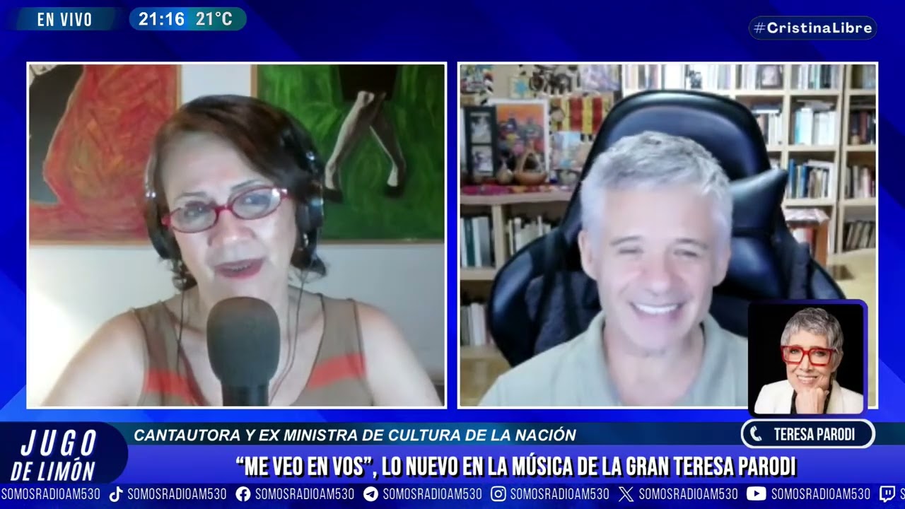 “ME VEO EN VOS”, LO NUEVO EN LA MÚSICA DE LA GRAN TERESA PARODI - JUGO DE LIMÓN - AM530