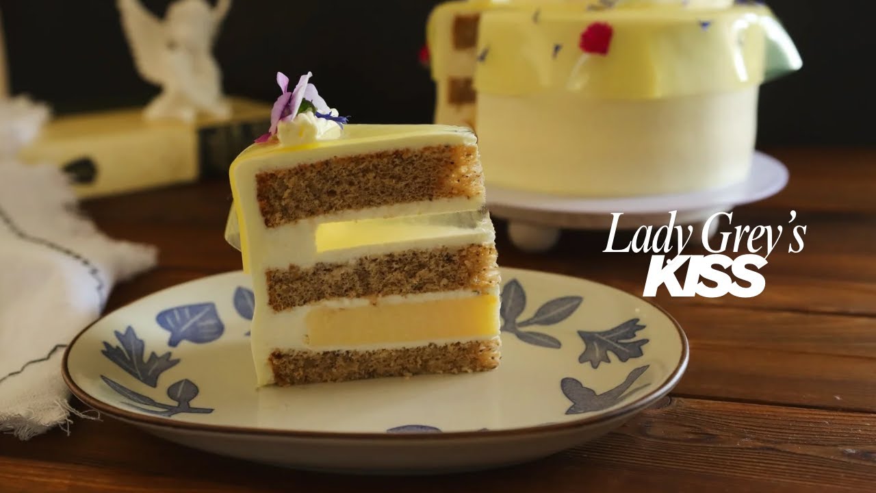 Lady Grey's Kiss | Earl Grey & Lemon Cake | 伯爵柠檬蛋糕 | Dessert Alchemy | 4K
