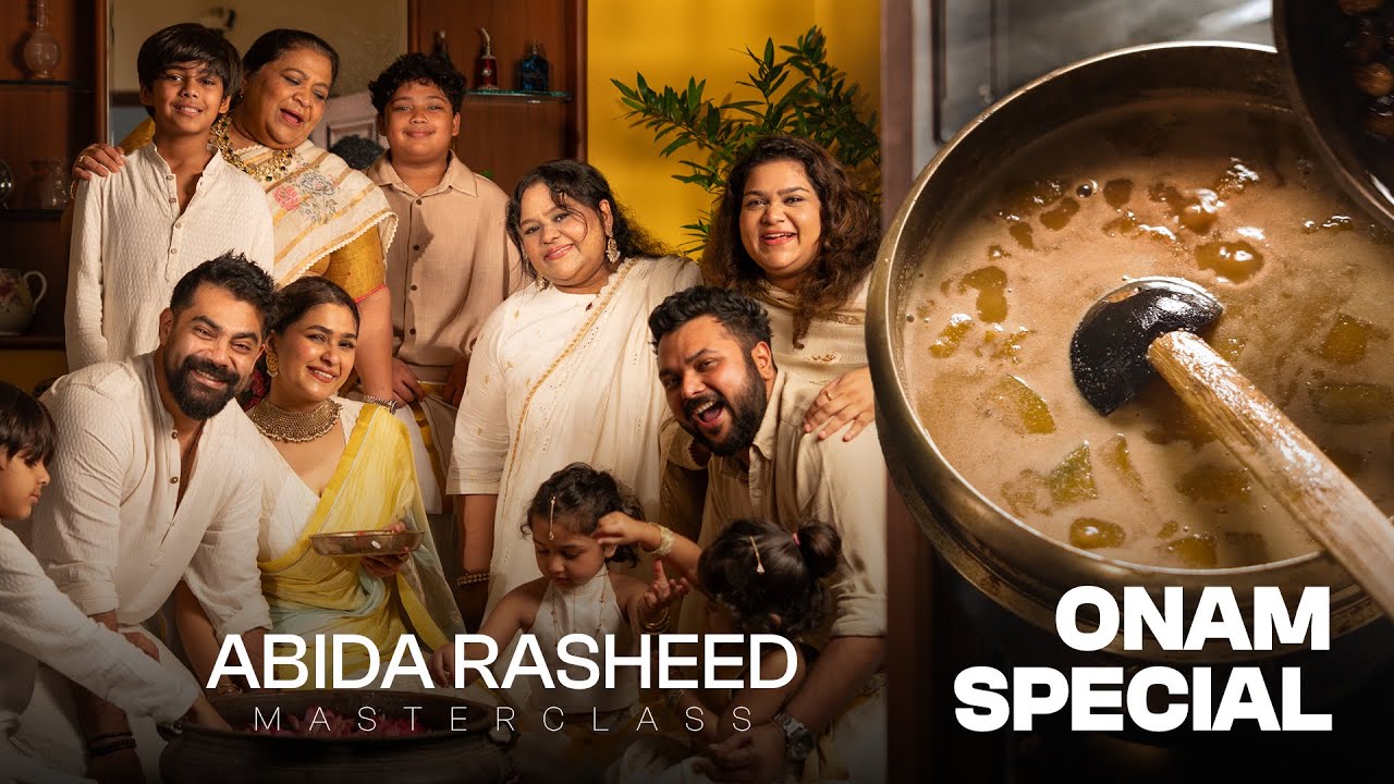 Abida Rasheed Onam Celebration with Family| Mathan & Mampayar Payasam Recipe | Onam Special