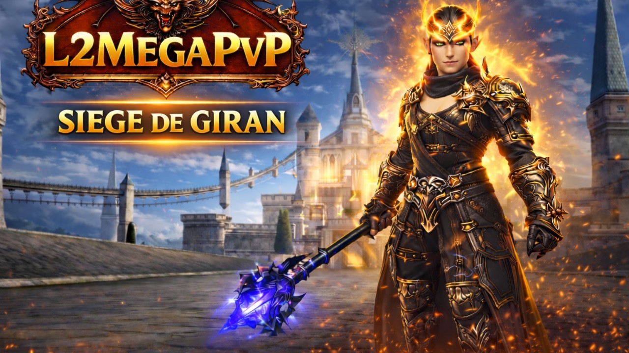 L2MEGAPVP Siege de Giran - Lineage 2 !serve !interface
