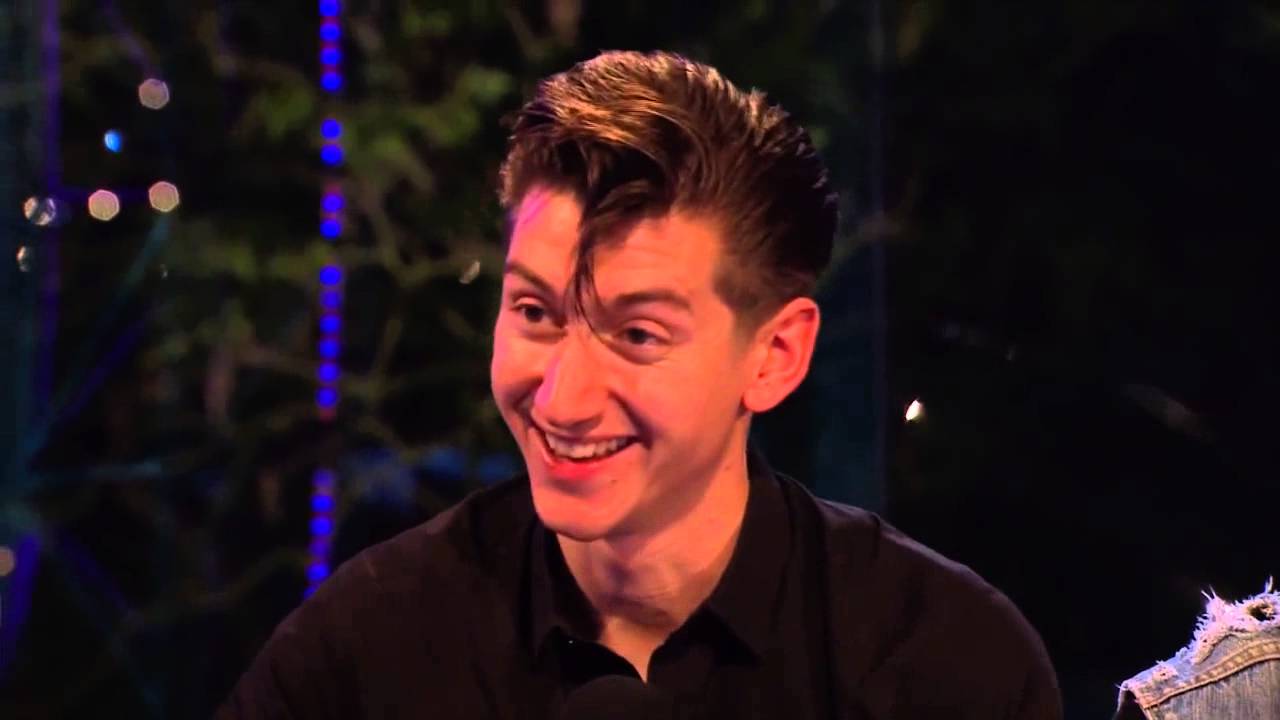 Arctic Monkeys - interview Glastonbury Festival UK  28th June 2013