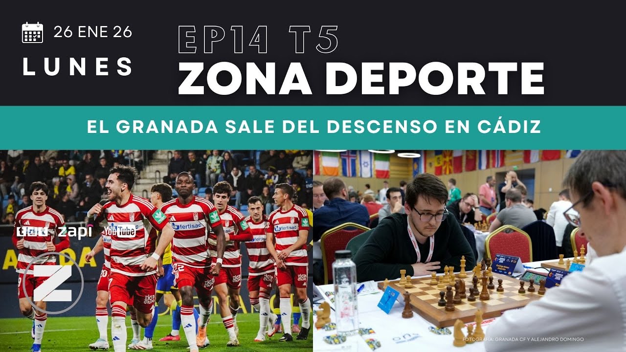 🏀⚽ ZONA DEPORTE GRANADA HD | T05E14 | El Granada gana en Cádiz y sale del descenso | 26 ene