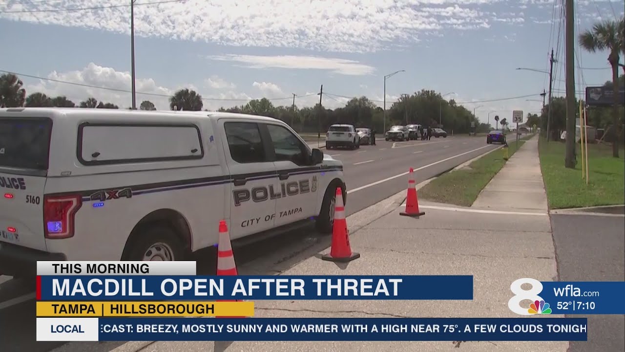 Elevated security in place at MacDill following threats