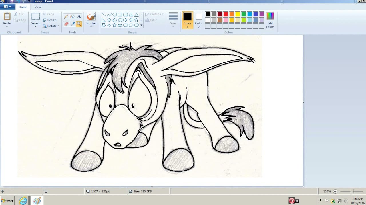 Speed-Draw (Sketch to Digital): Lampwick