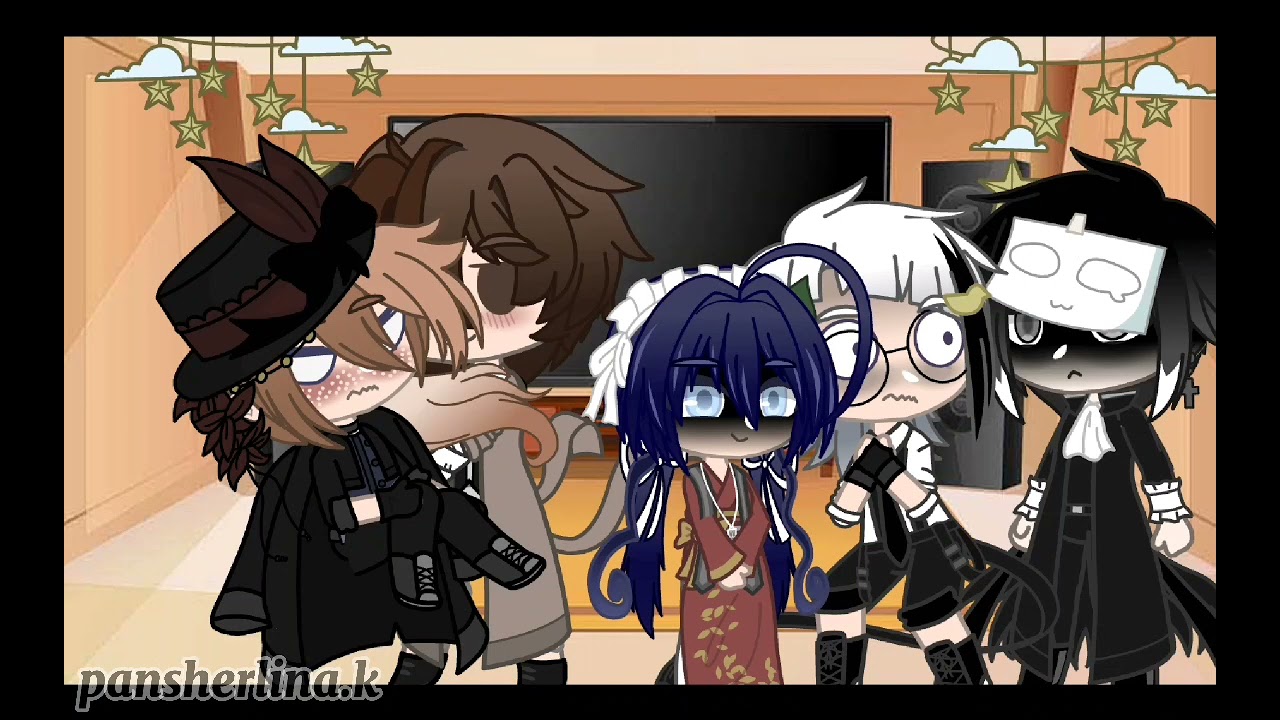 bungou stray dogs character reaction to their tiktok videos part 2 || soukoku || bsd || gacha club
