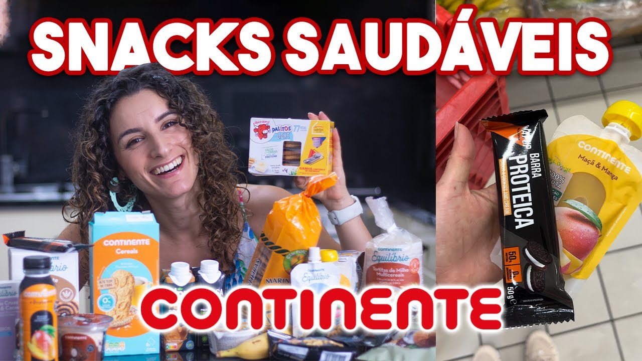 SNACKS SAUDÁVEIS E PRÁTICOS PARA LEVARES CONTIGO DO SUPERMERCADO CONTINENTE - sem cozinhar!