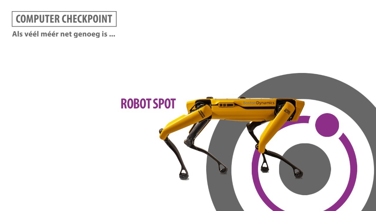 Robothond komt op televisie in VTM nieuws | Robot Center Computer Checkpoint