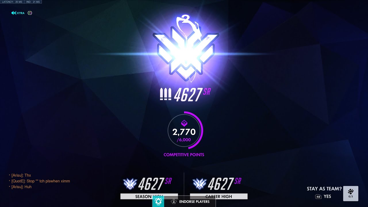 Rank 1 EU Overwatch Dps s31