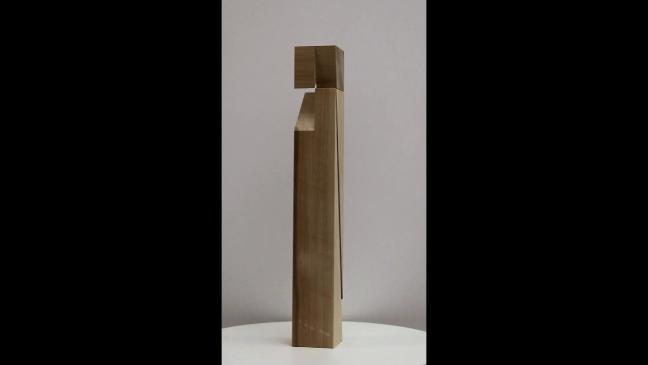 Roland Gebhardt Untitled (LV0081.006), 2019, Carved poplar,  26 x 3.75 x 3.75