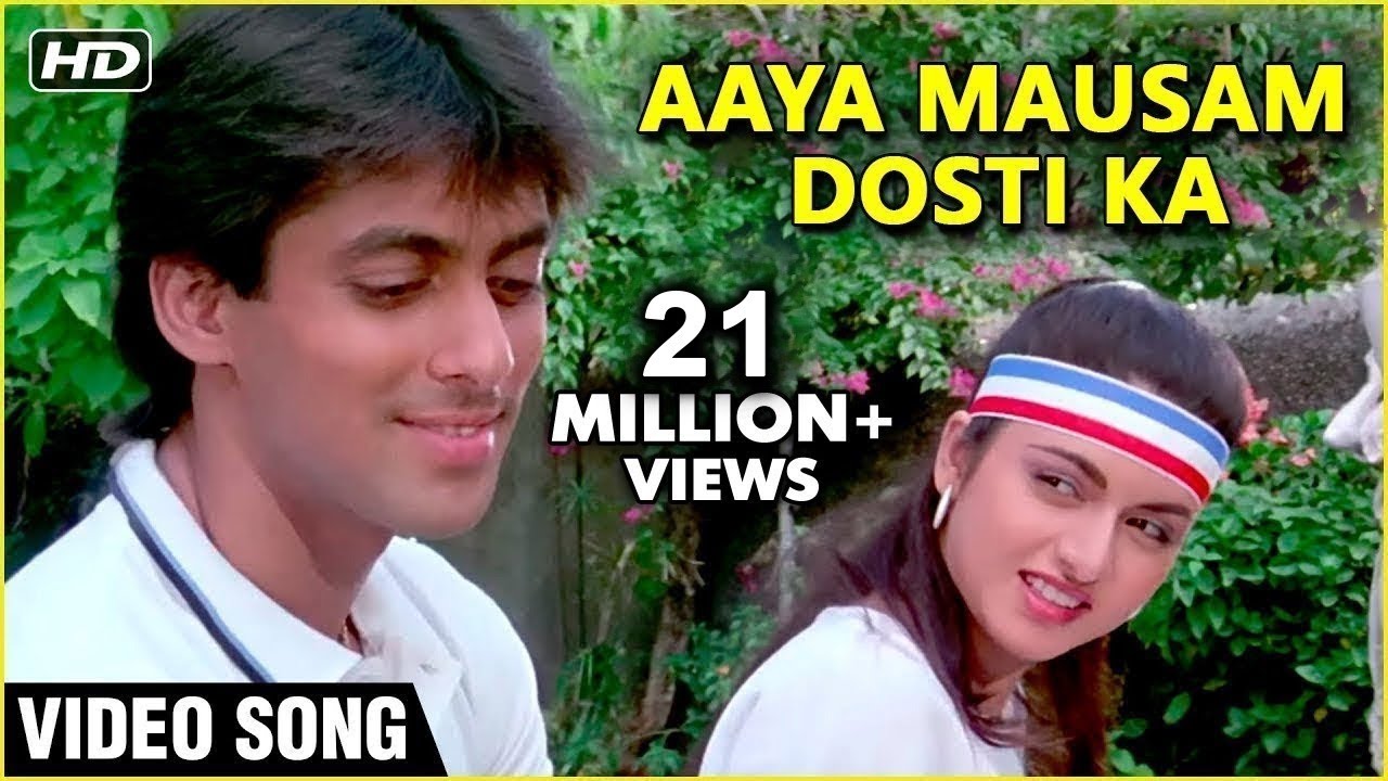 Aaya Mausam Dosti Ka | Video Song | Maine Pyar Kiya | Salman Khan, Bhagyashre | S.P.B & Lata Duet