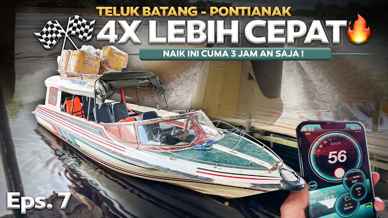GOKIL , DILUAR PREDIKSI TERNYATA CEPET BANGET ‼️ Teluk Batang - Pontianak Naik Kapal Cepat