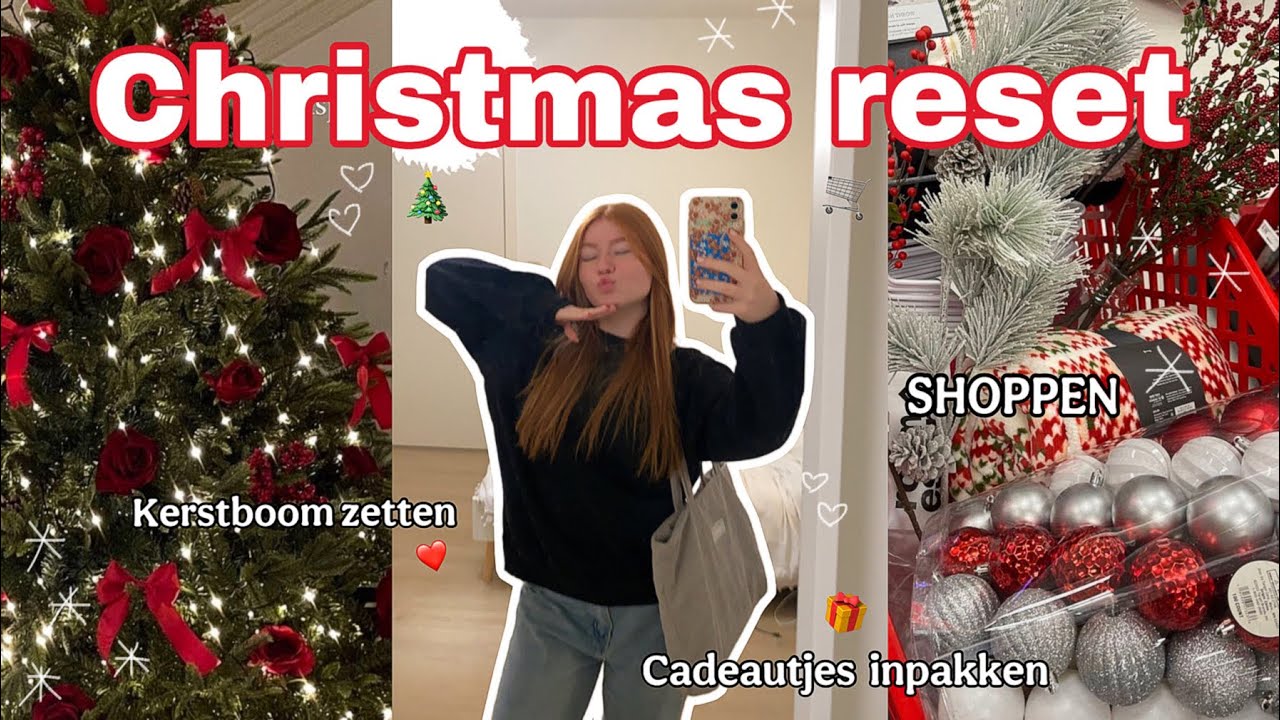 CHRISTMAS / WINTER RESET 🎄❄️ cadeautjes shoppen en inpakken 🎁 kerstboom en nagels zetten ✨